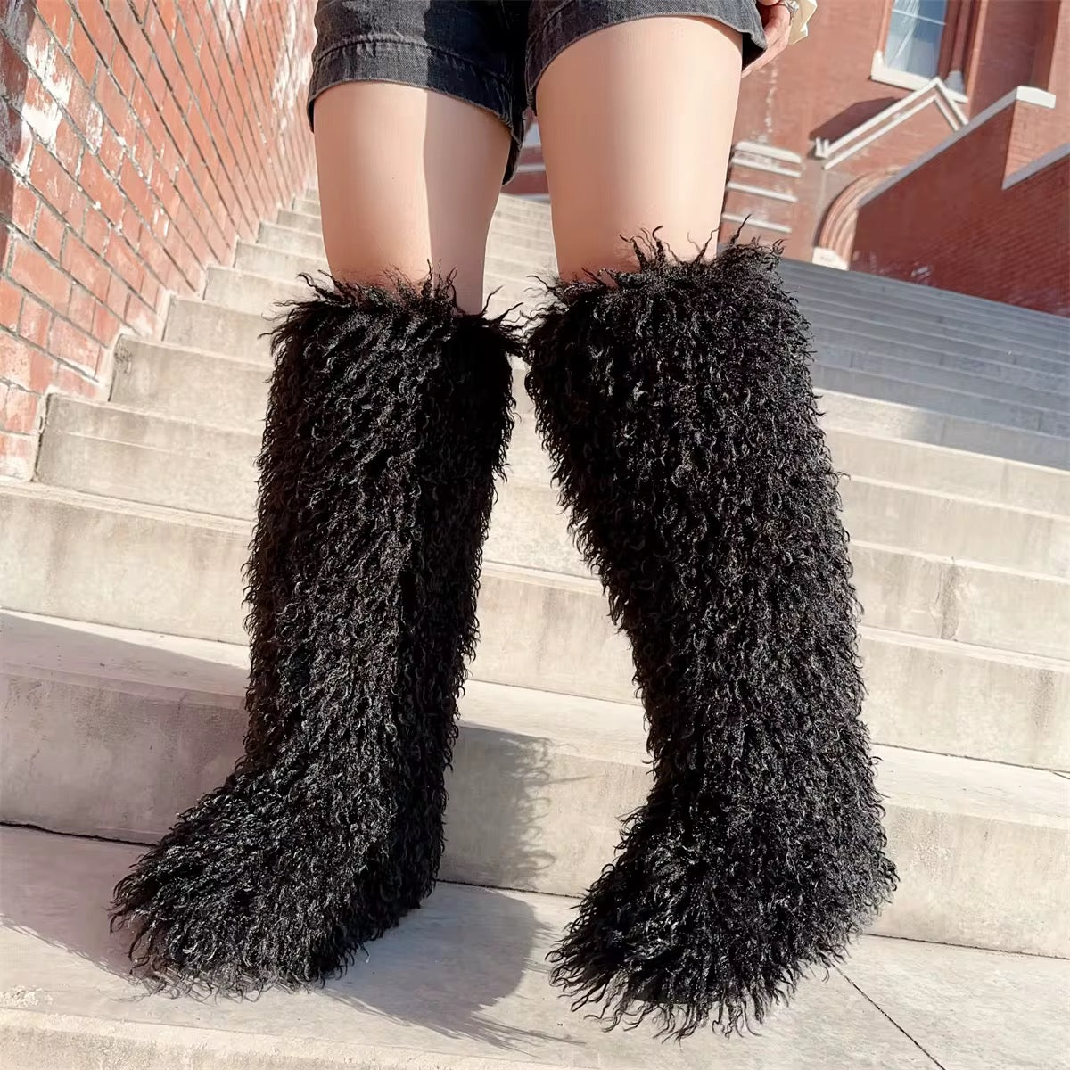 Fur Boots (BLACK)