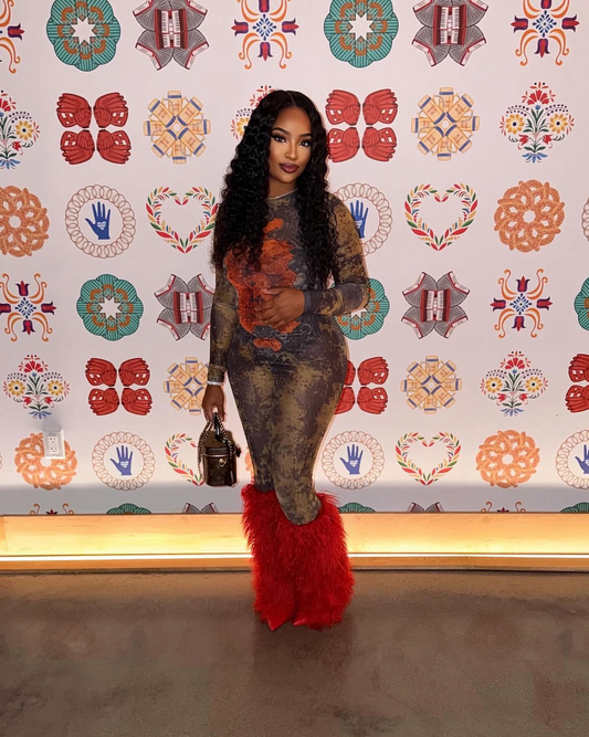 Colorful Mesh Jumpsuit