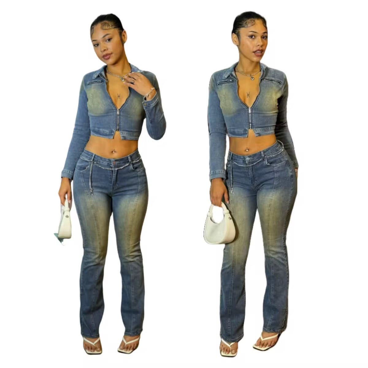 Acid Denim Set