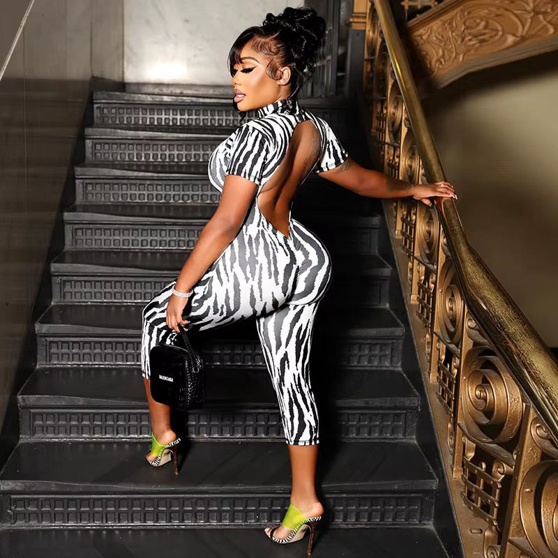 Zebra Romper