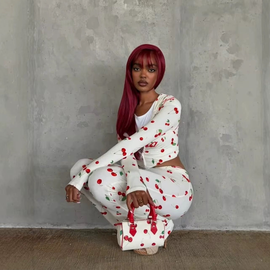 White Gia Cherry Set