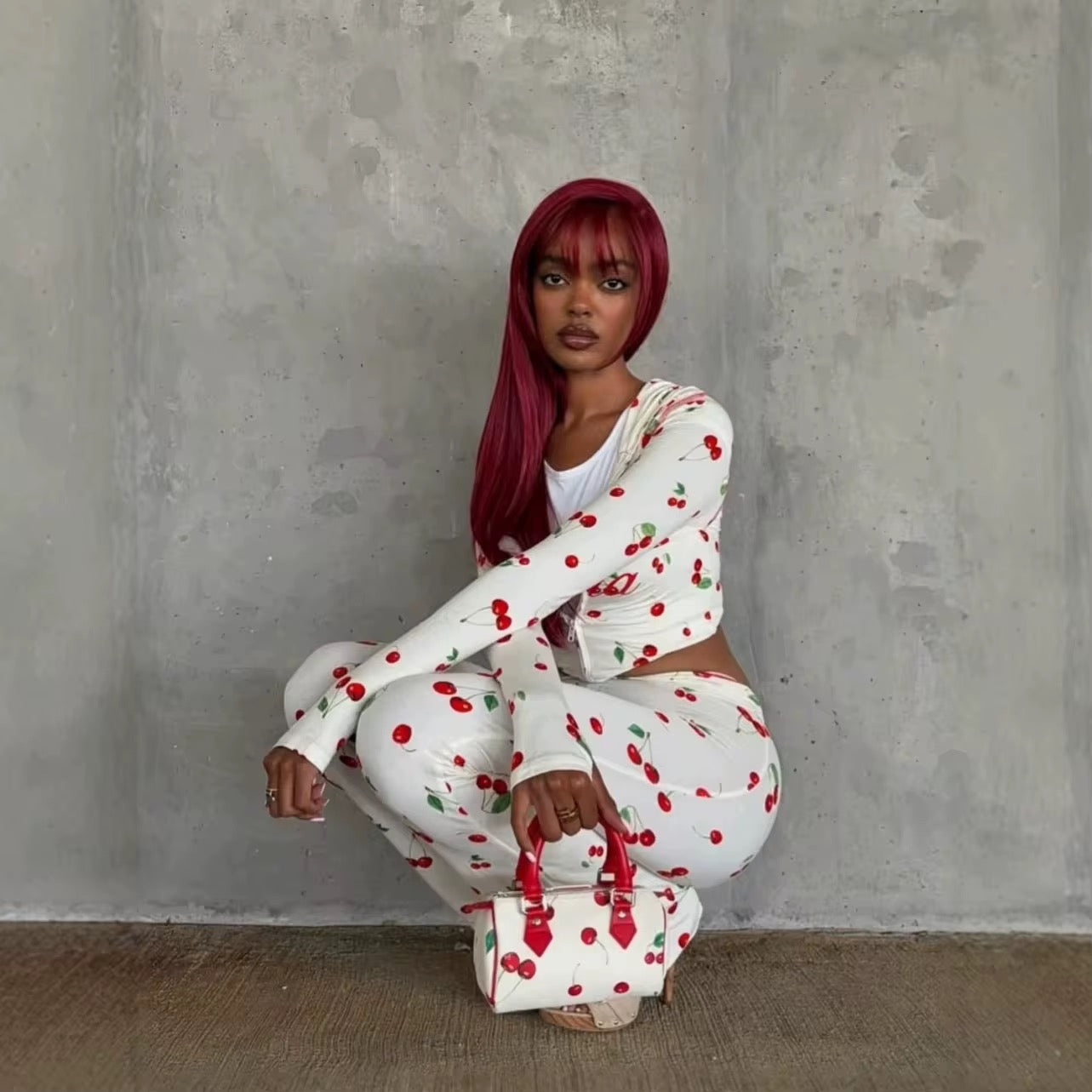 White Gia Cherry Set