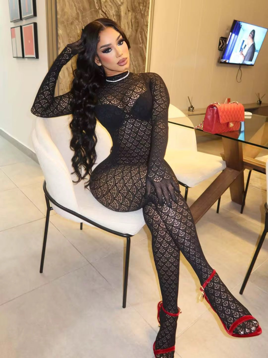 Mesh Jumpsuit