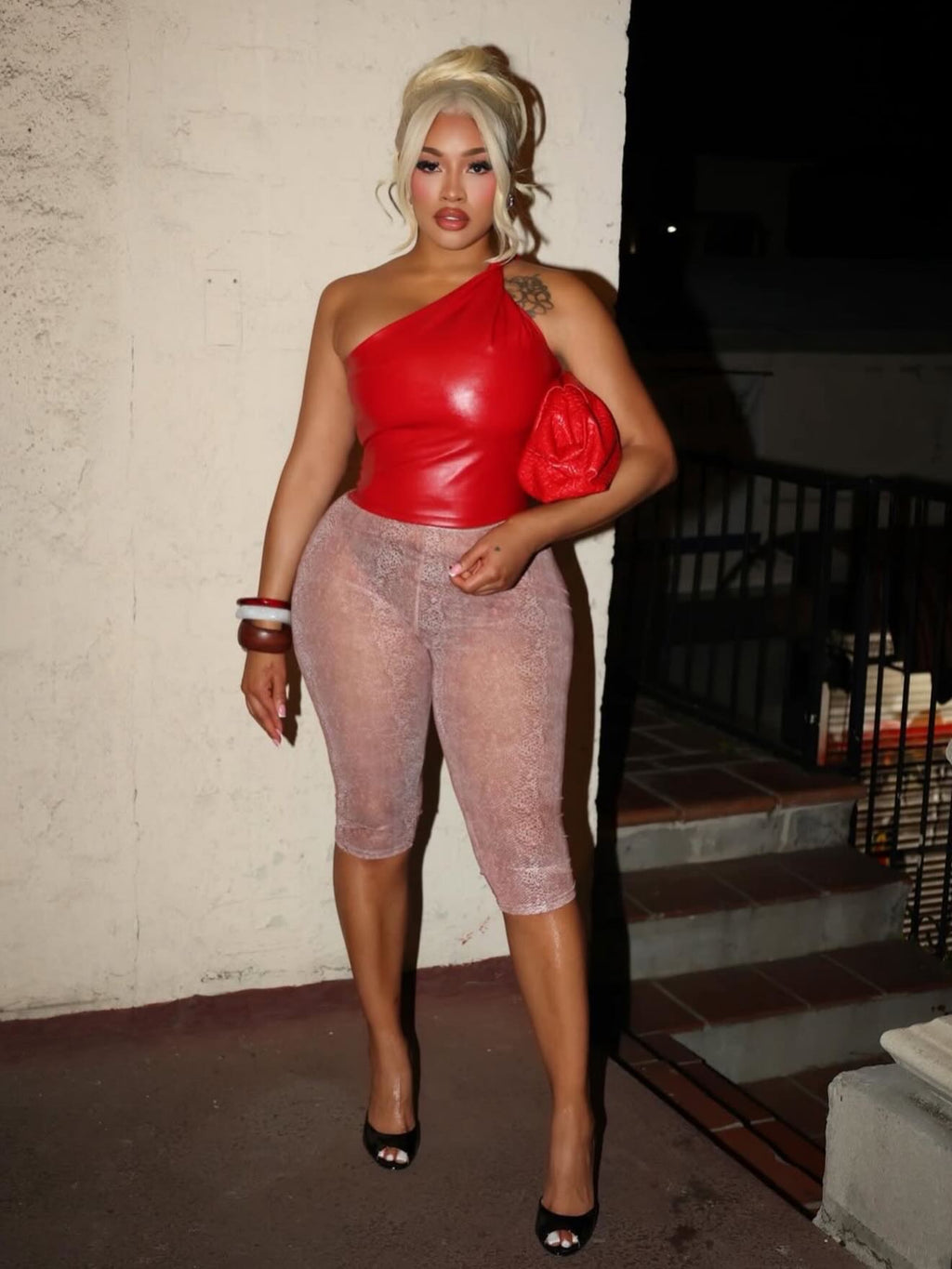 Red One Should Capri Set