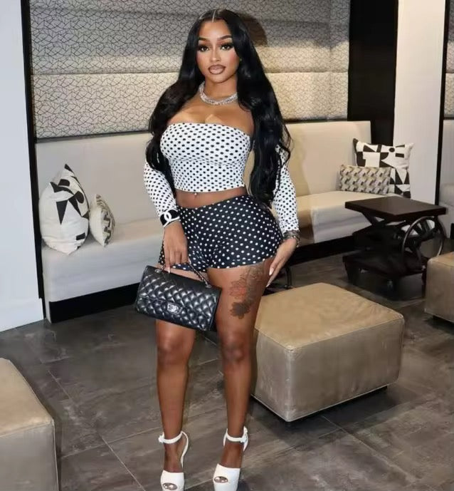 Cardigan Set Polka Dot