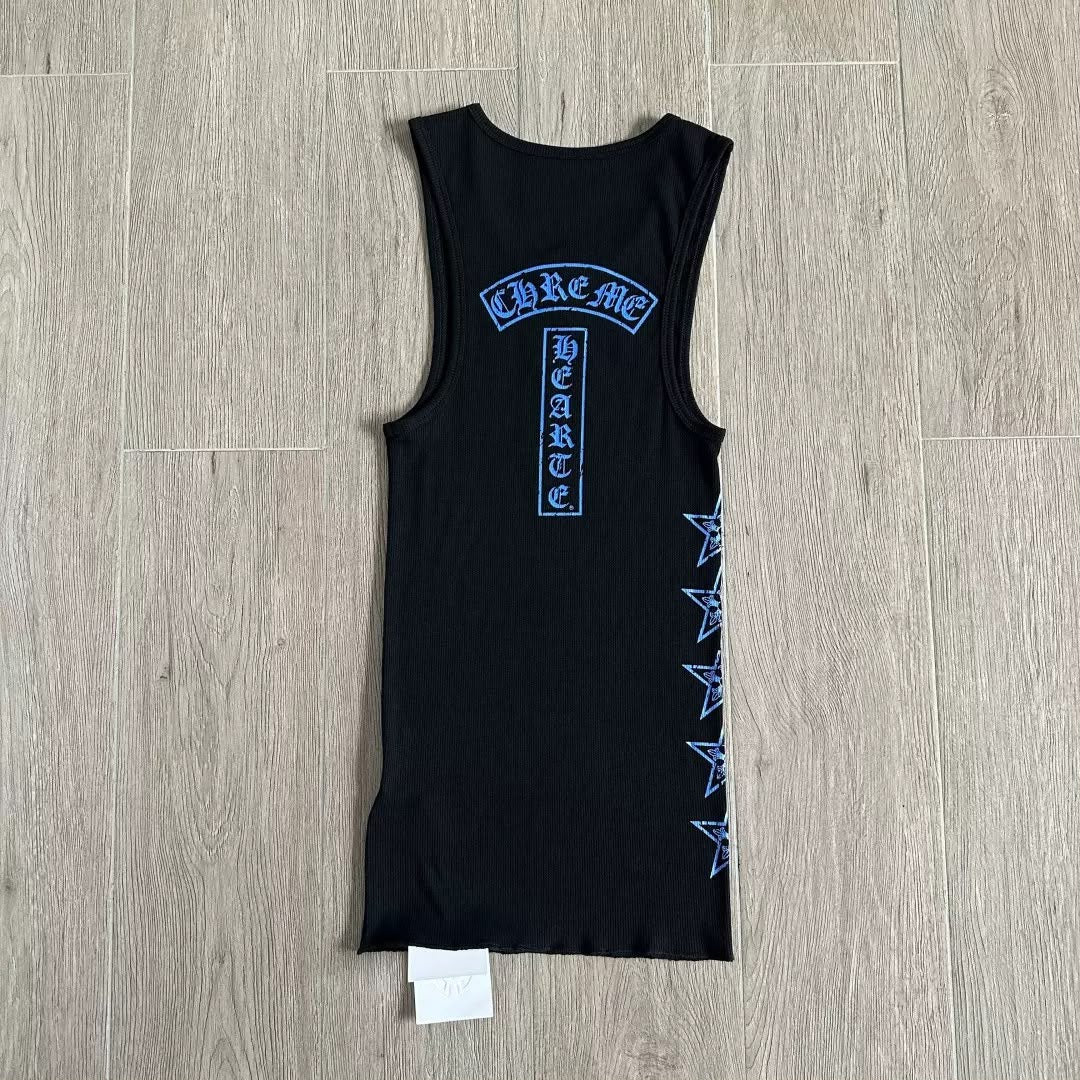 Black and Blue Chrome Tank