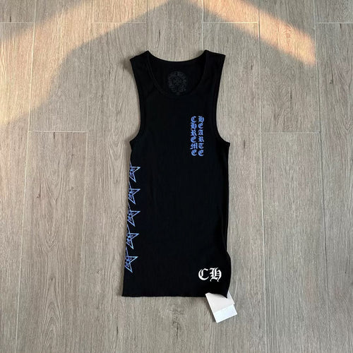 Black and Blue Chrome Tank