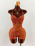 Orange Romper