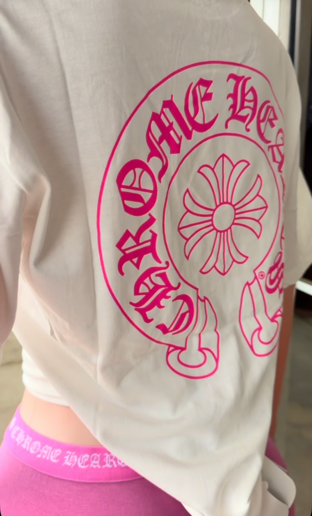 Pink Chrome Top