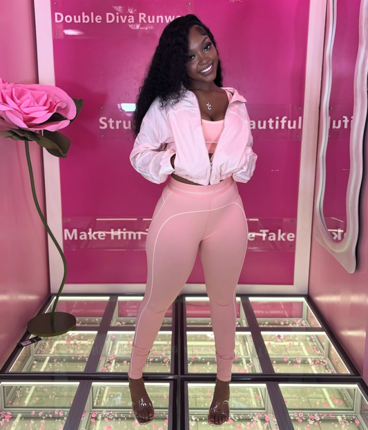 Pink Alo Set (Jacket Separate)