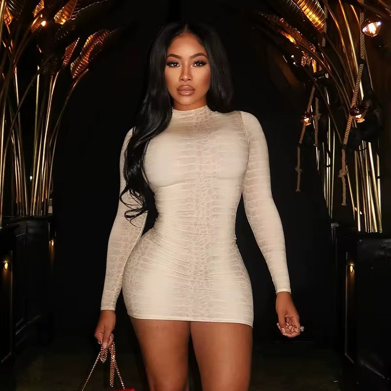 Snakeskin Minidress