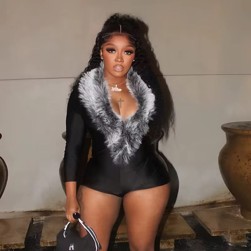 Fur Romper