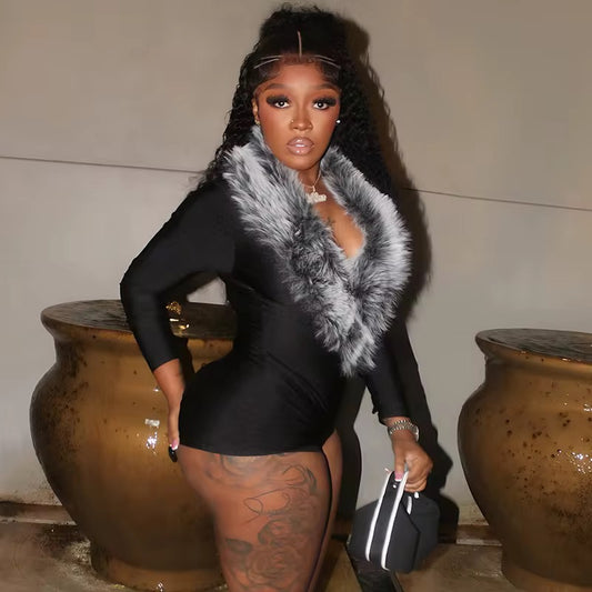 Fur Romper