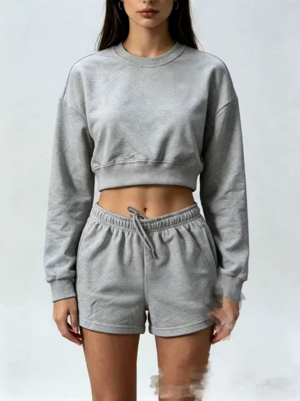 Alo Crewneck and Shorts Set